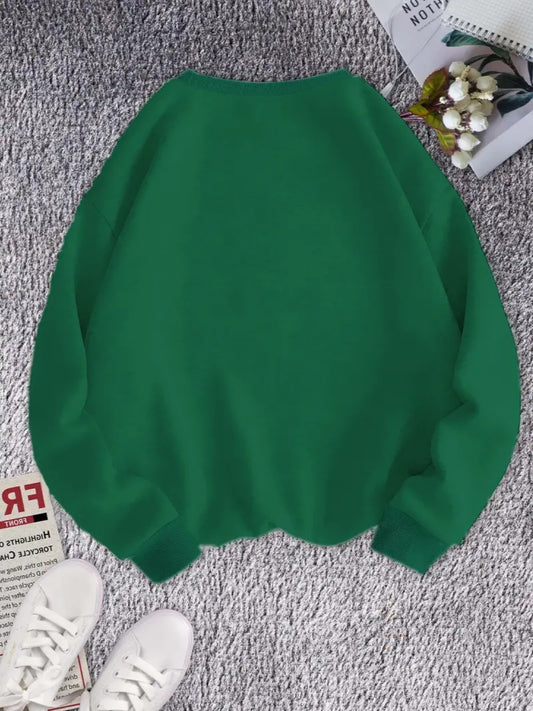 2025 New Women's Comfortable Green Tiger Bubble Gum Pattern Sports Shirt, Long Sleeve Hoodie, Perfect Choice For Autumn And Winter Fashion Women's Clothing