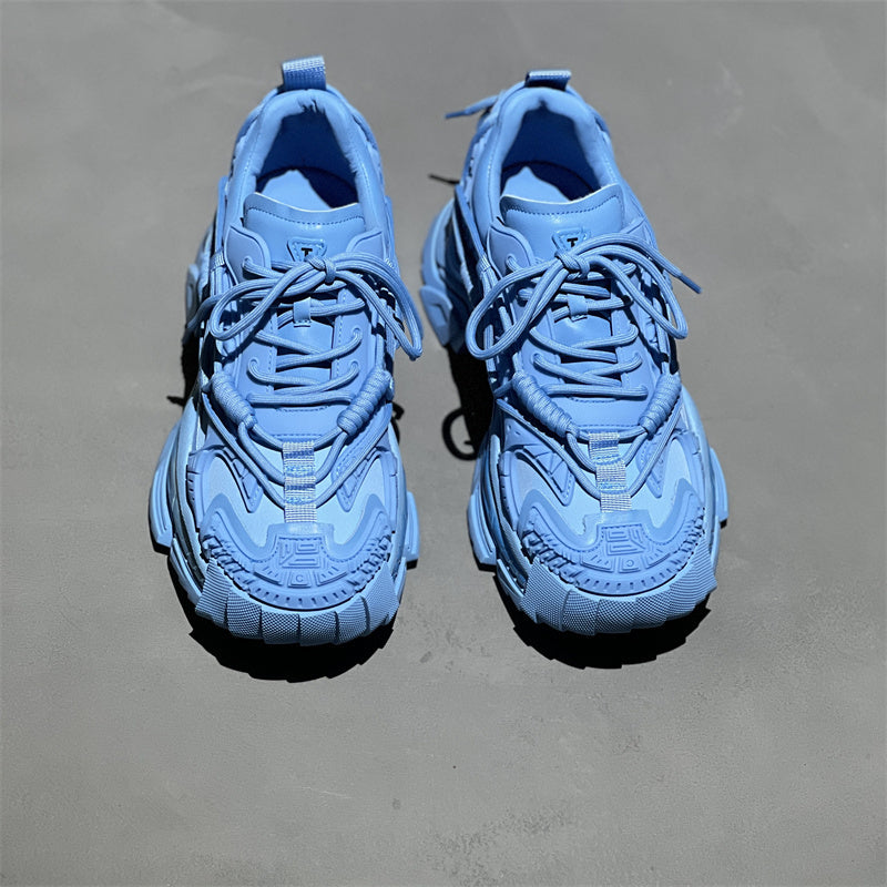 Men's Genuine Leather Niche Platform Shoes