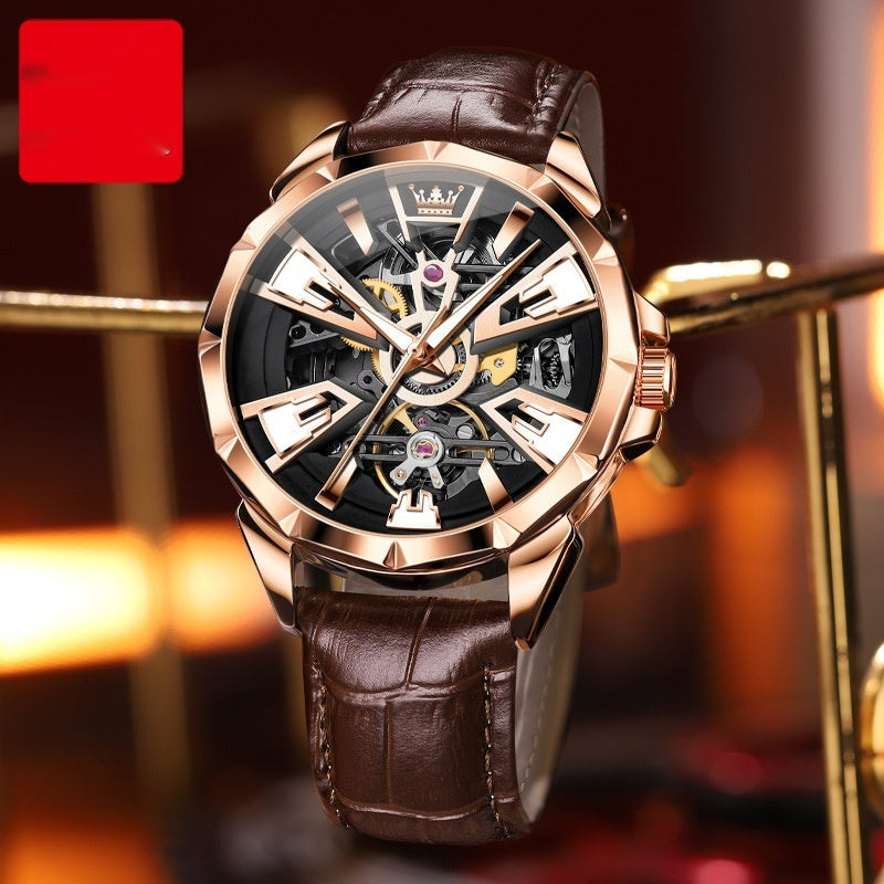 Watch Men's Automatic Mechanical Watch Hollow Waterproof