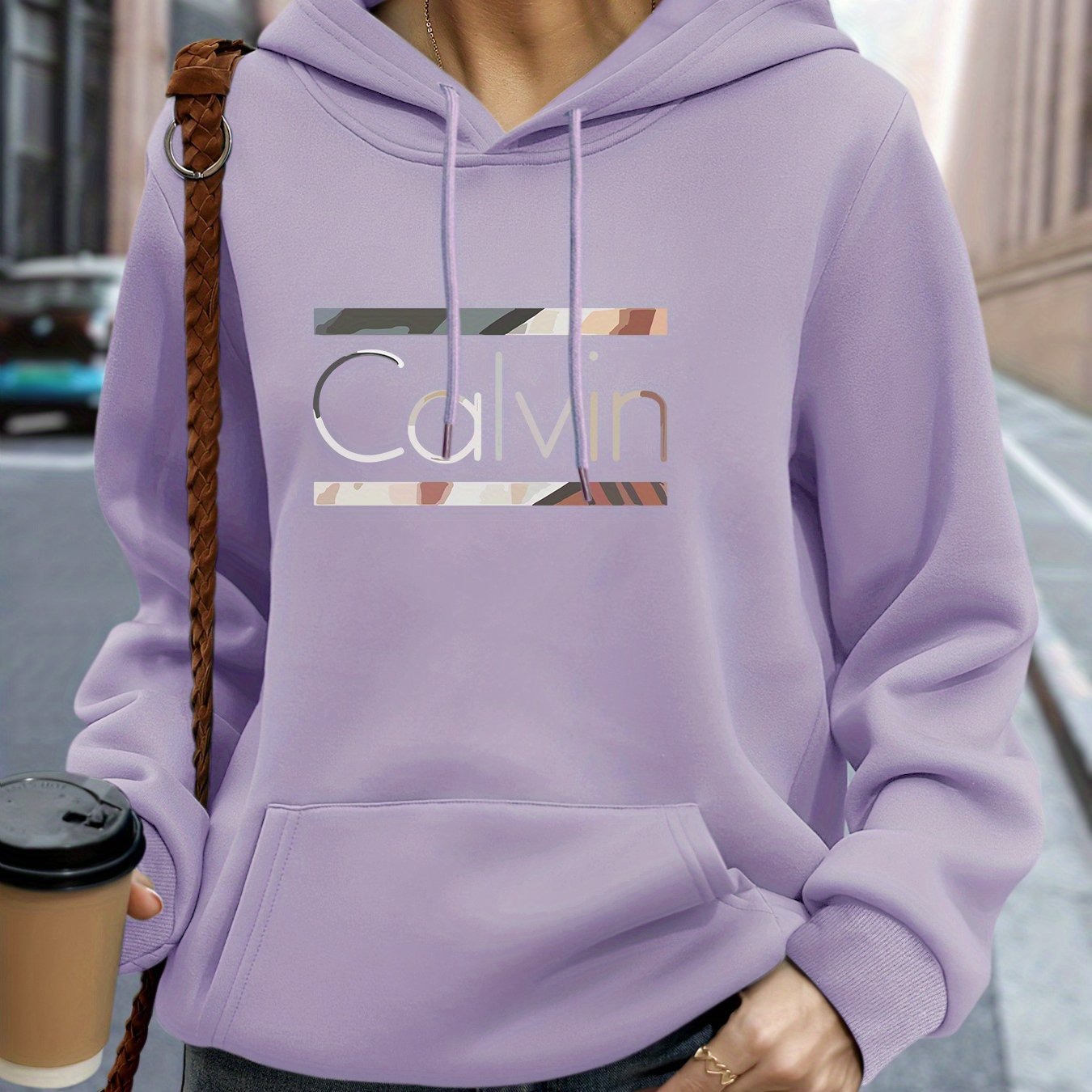 Women's Plus Size Letter Printed Hat Sweater