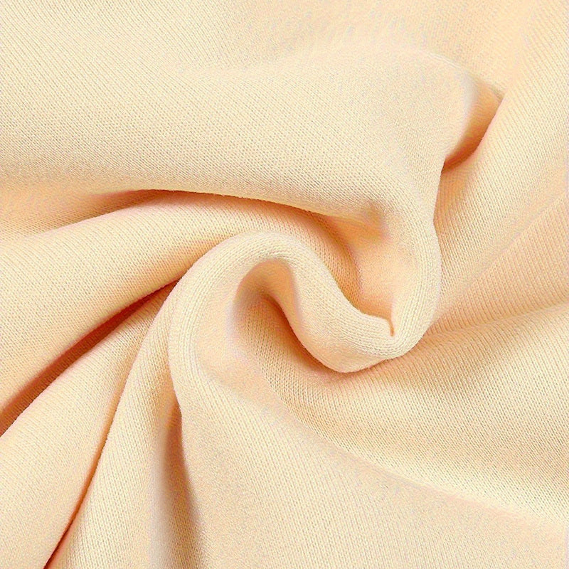 Women's Solid Color Casual Pullover Sweatshirt - Minimalist Round Neck Long Sleeve Top For Spring&Fall