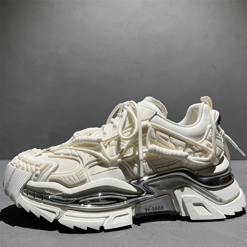 Men's Genuine Leather Niche Platform Shoes