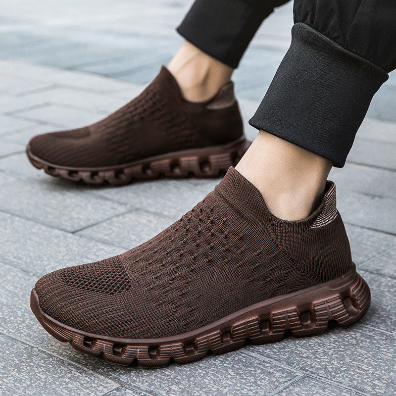 Slip-on Plus Size Flying Woven Women's Shoes