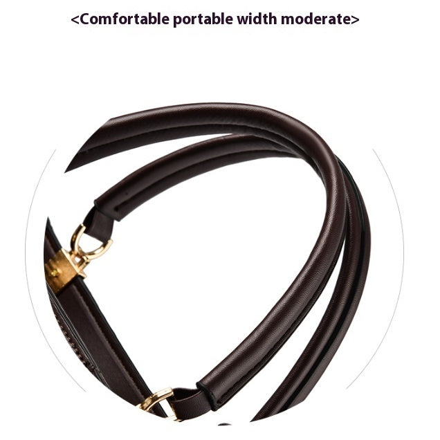 Women's Elegant Contrast Color And Versatile Crossbody Large Capacity Shoulder Handbag