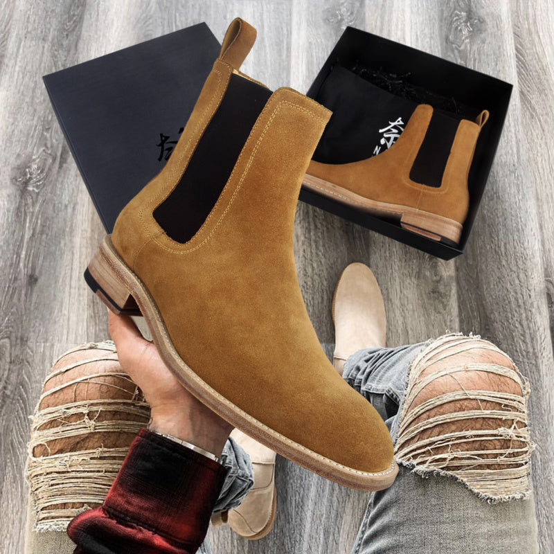 Handmade Boots Men's Genuine Leather Retro