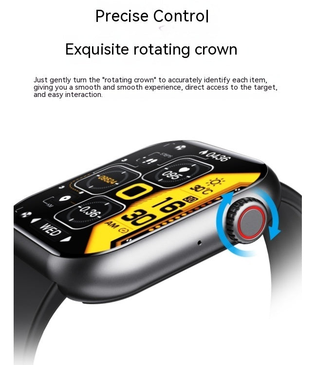 Smart Watch Bluetooth Calling Heart Rate Body Temperature Voice Assistant Smart Bracelet Sports Watch