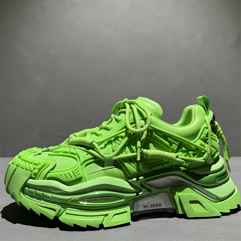 Men's Genuine Leather Niche Platform Shoes