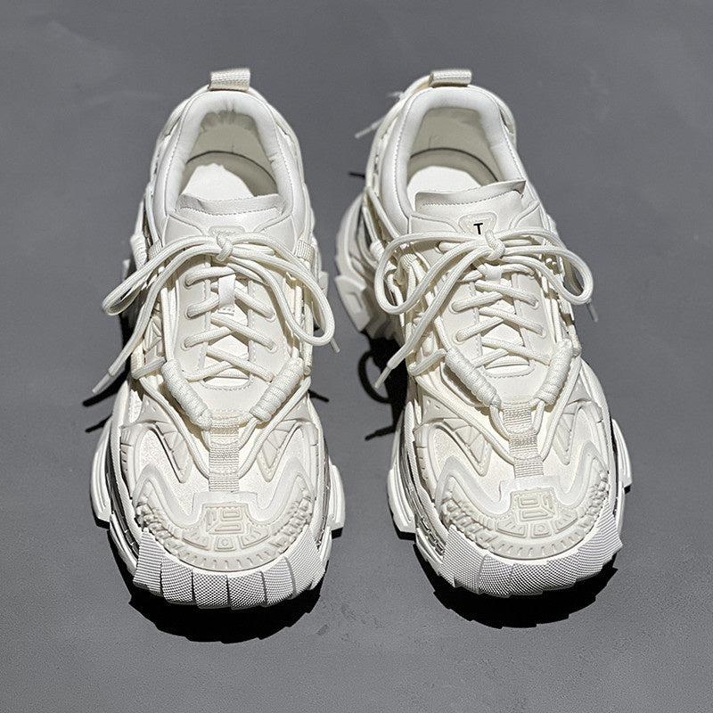 Men's Genuine Leather Niche Platform Shoes