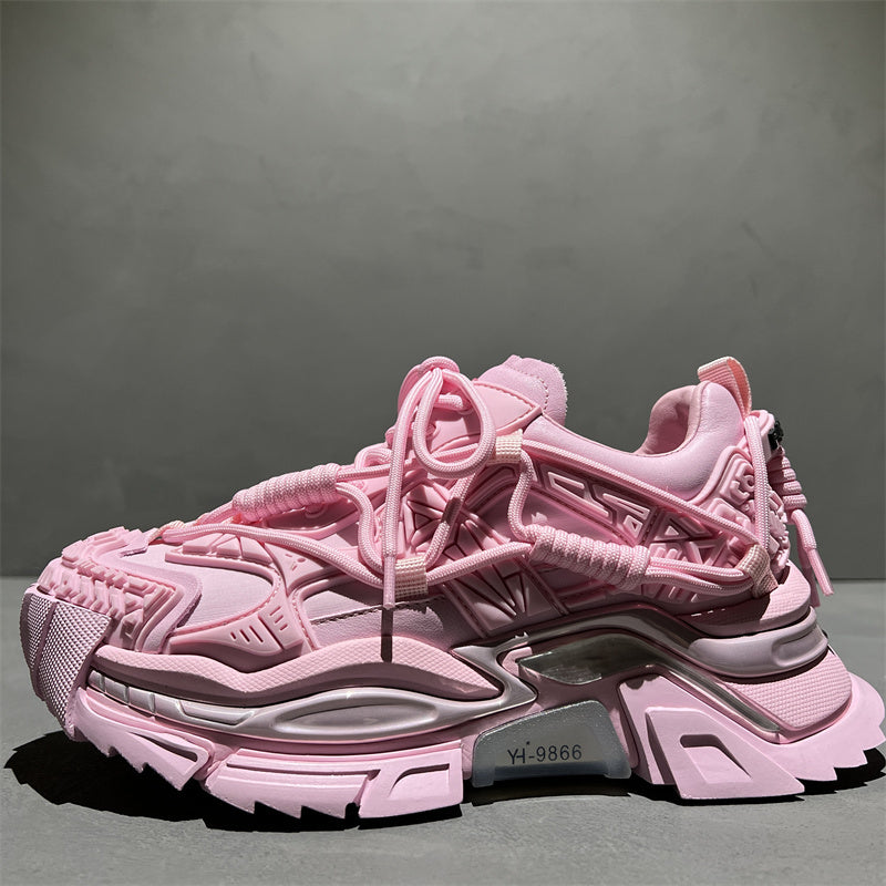 Men's Genuine Leather Niche Platform Shoes