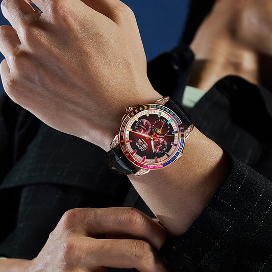 Rainbow Circle Multifunctional Mechanical Watch Fully Automatic Waterproof Men's