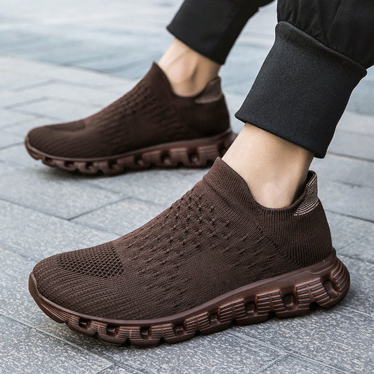 Slip-on Plus Size Flying Woven Women's Shoes