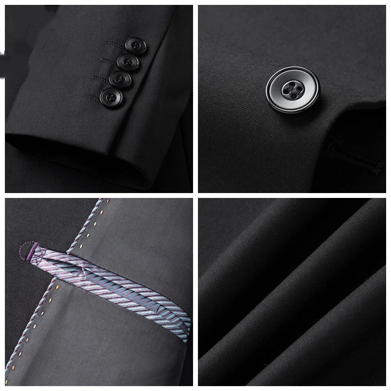 Youth Slim Fit Chinese Stand Collar Suit