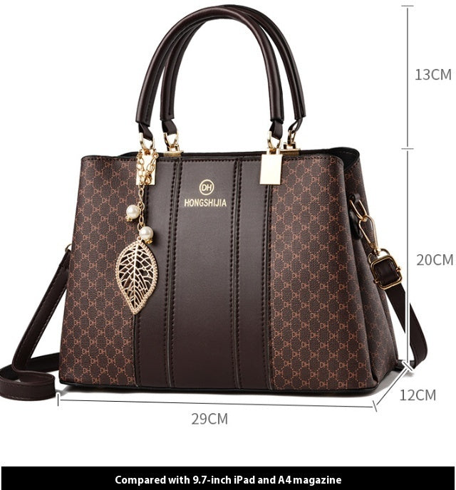 Women's Elegant Contrast Color And Versatile Crossbody Large Capacity Shoulder Handbag