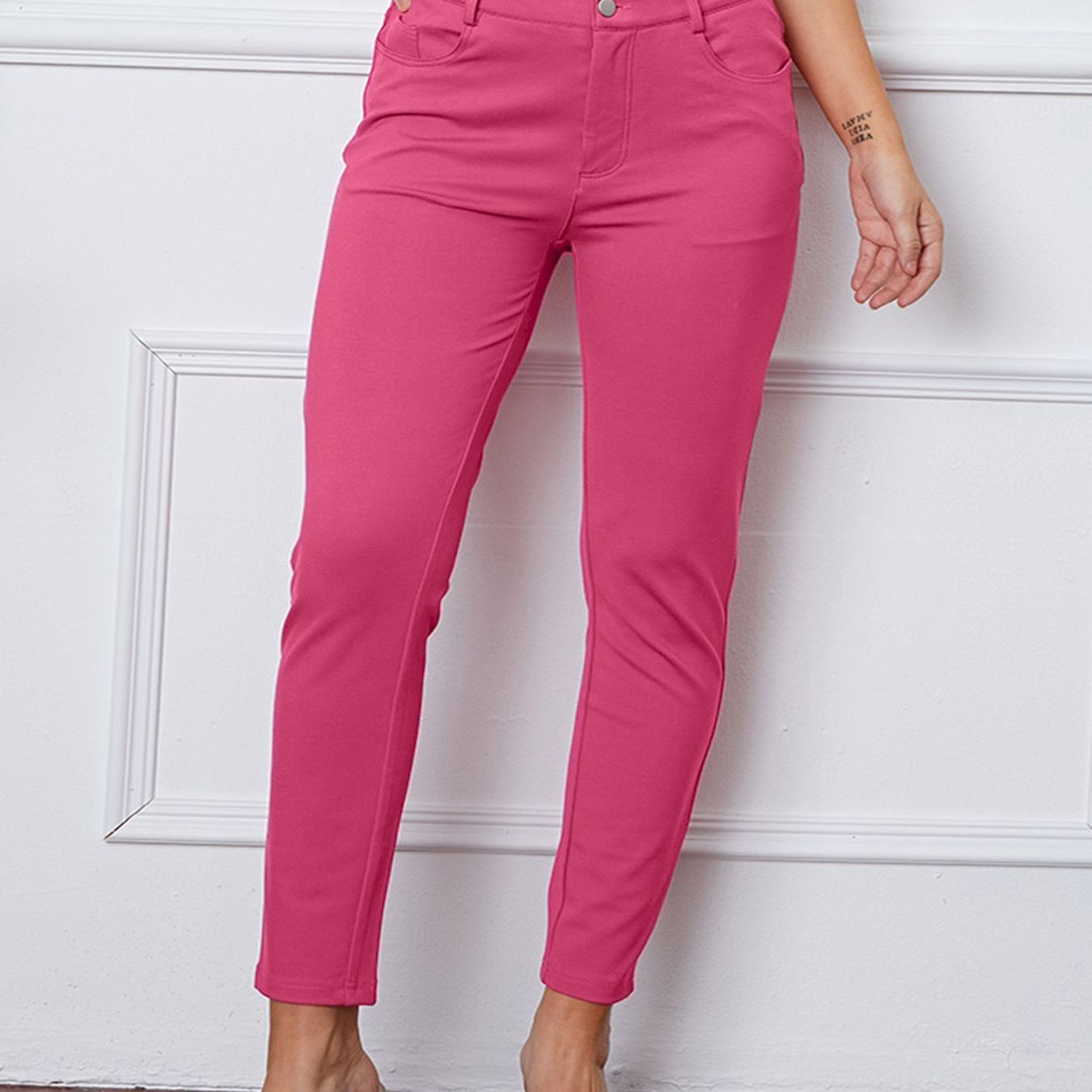 European And American High Waist Women's Stretch Leggings