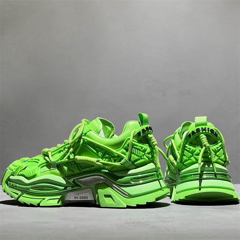 Men's Genuine Leather Niche Platform Shoes