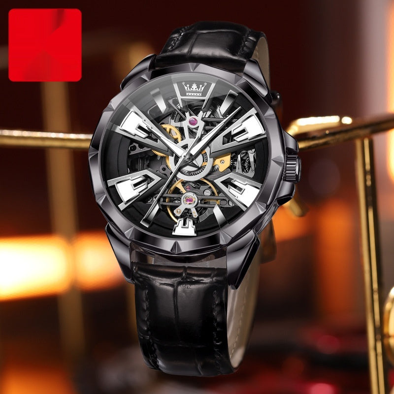 Watch Men's Automatic Mechanical Watch Hollow Waterproof
