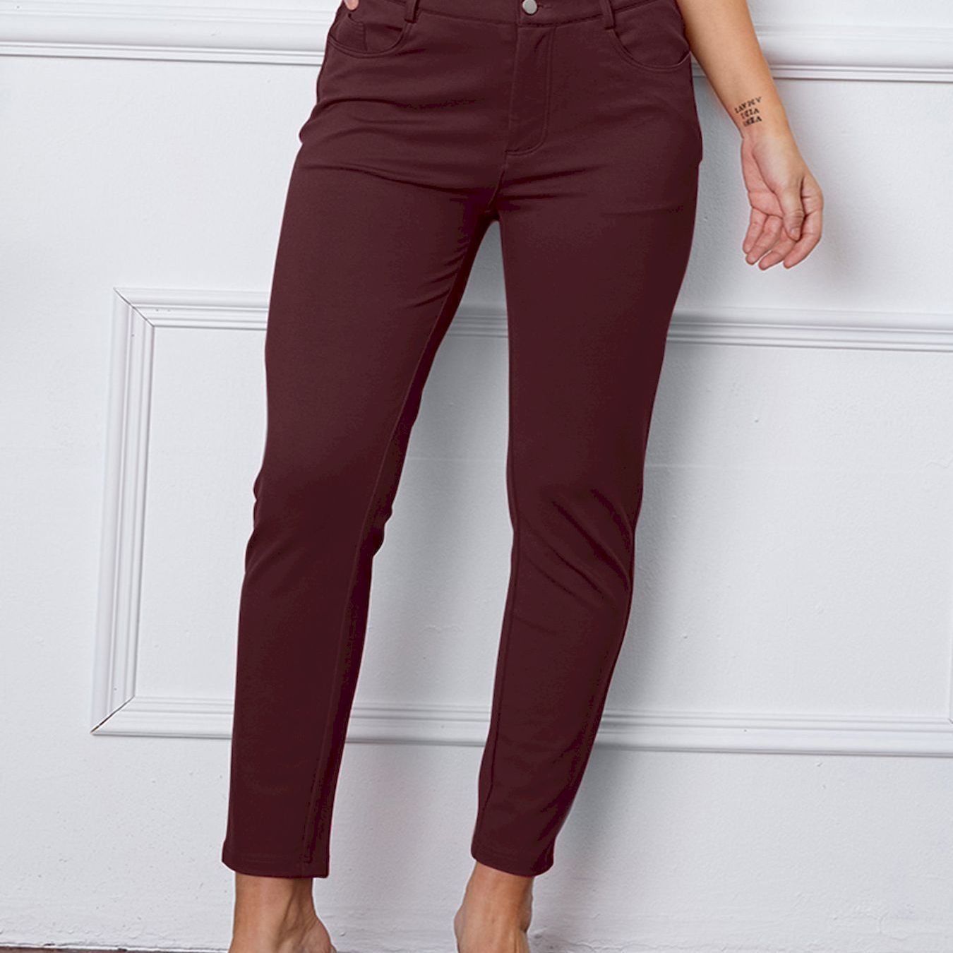 European And American High Waist Women's Stretch Leggings