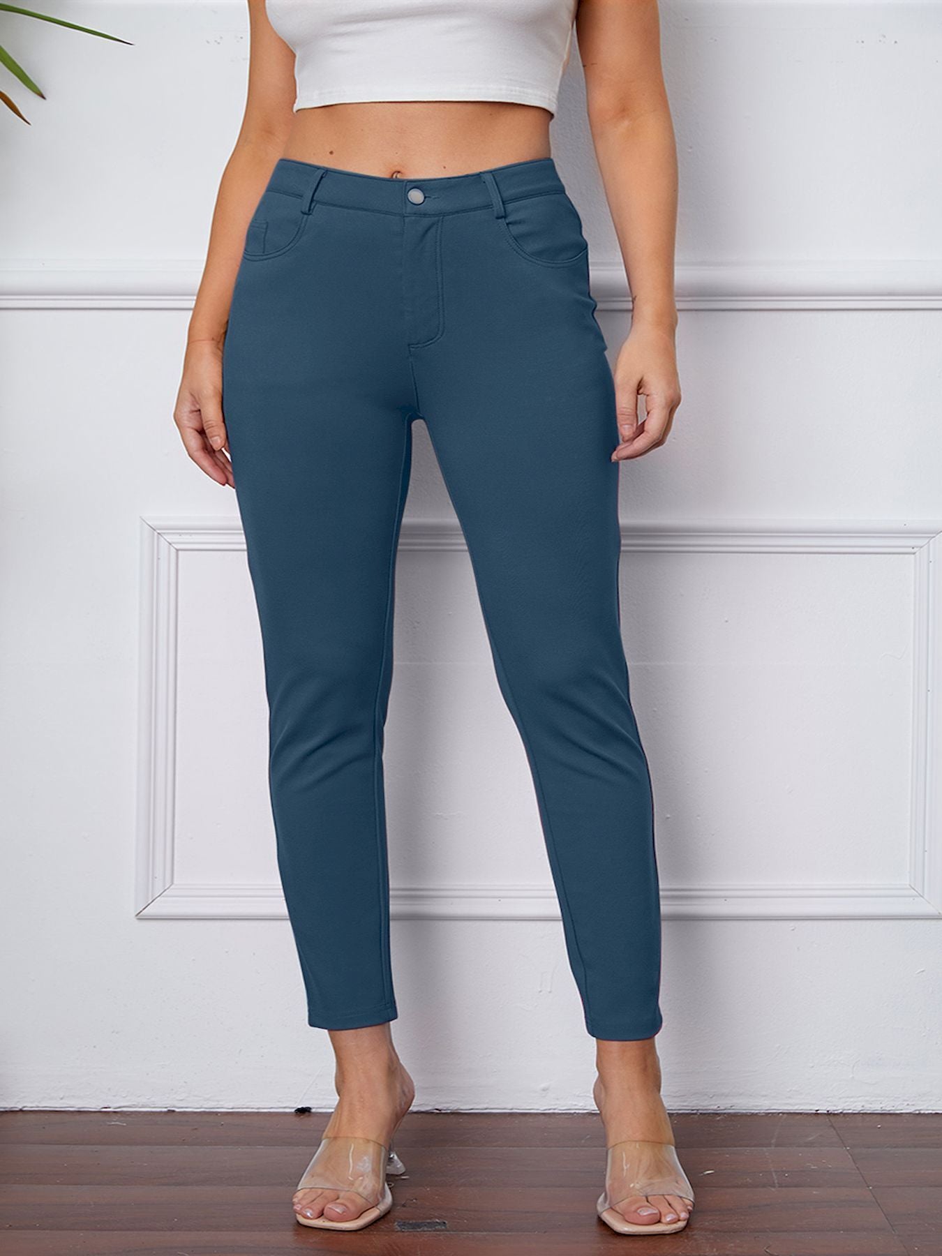 European And American High Waist Women's Stretch Leggings
